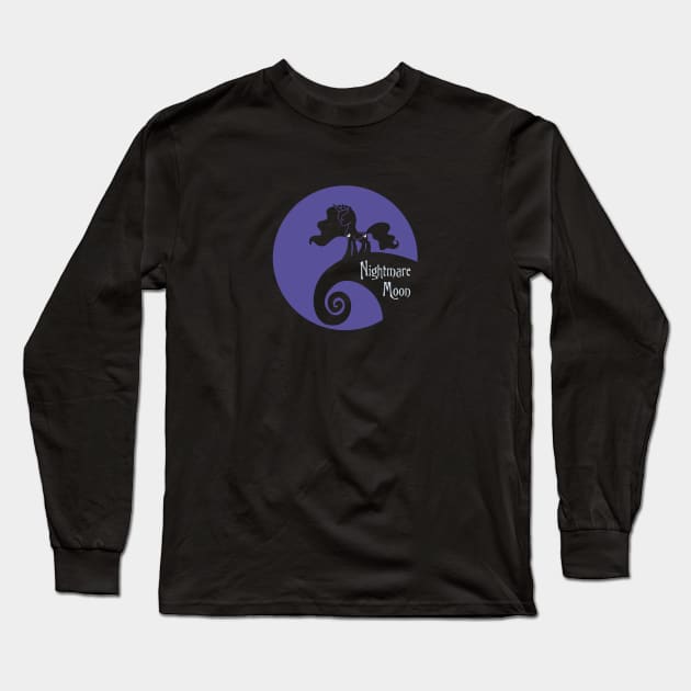 Nightmare Moon Long Sleeve T-Shirt by dann